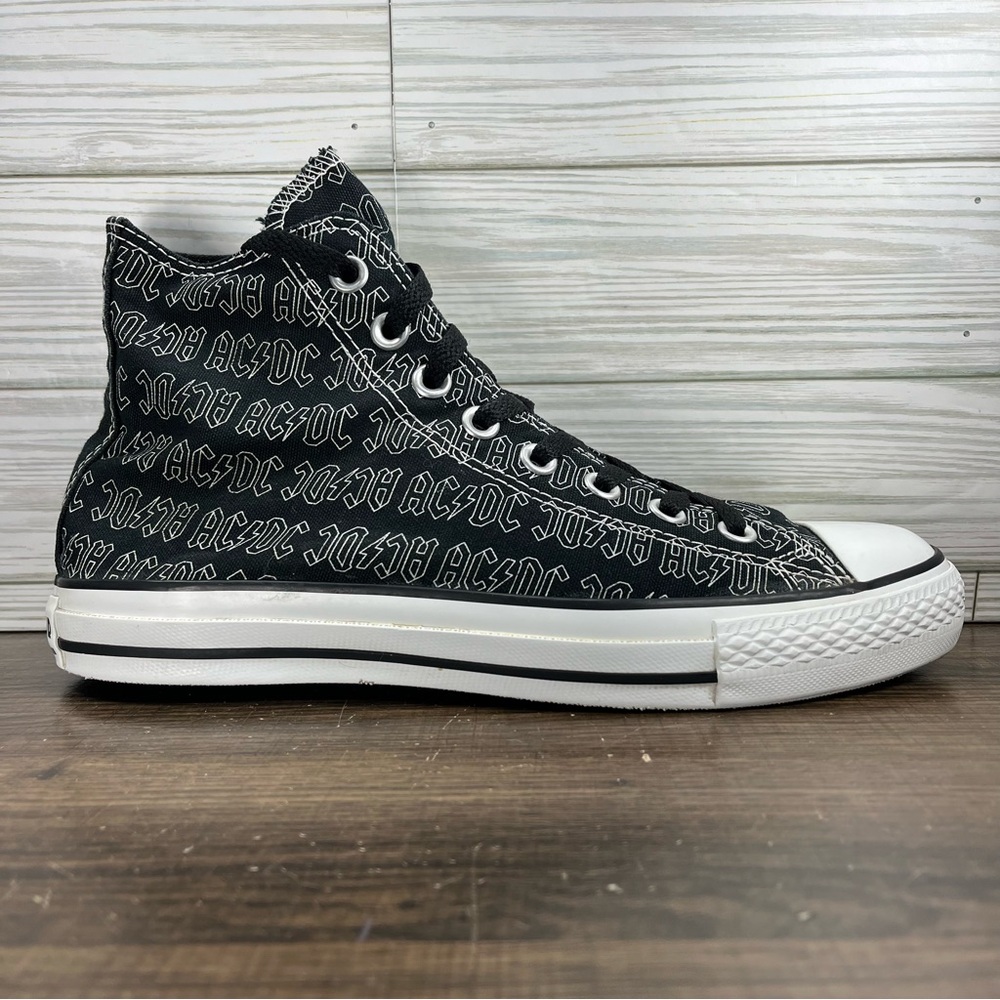 Converse Chuck Taylor All‎ Star High AC/DC Black Shoes - M 7 - W 9